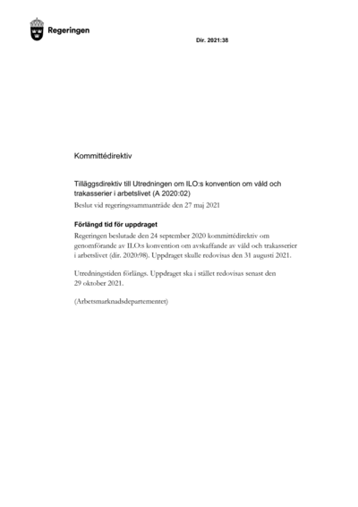 Omslaget till dir. 2021:38