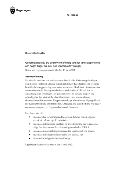 Omslaget till dir. 2021:46