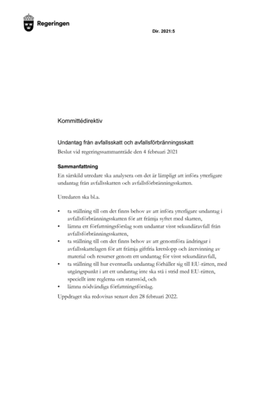 Omslaget till dir. 2021:5