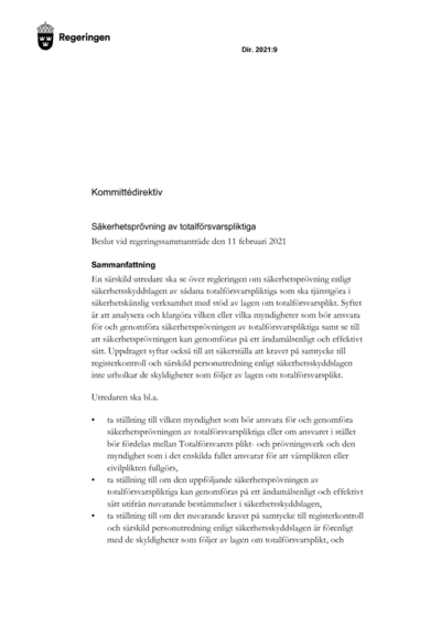 Omslaget till dir. 2021:9