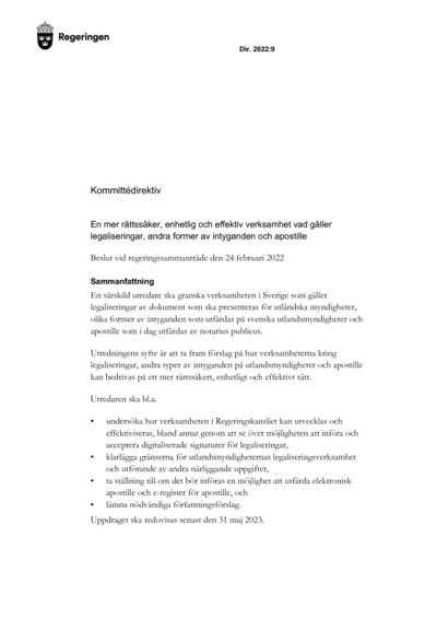 Omslaget till dir. 2022:9