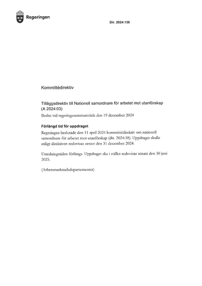Omslaget till dir. 2024:126