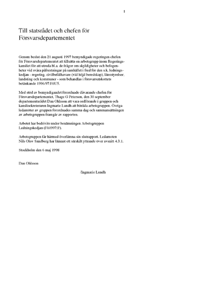 Omslaget till Ds 1998:32