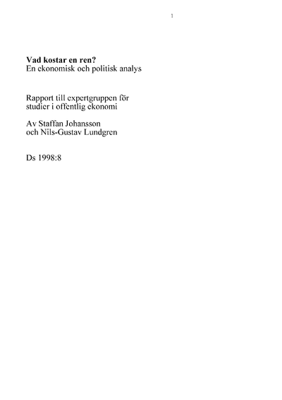 Omslaget till Ds 1998:8