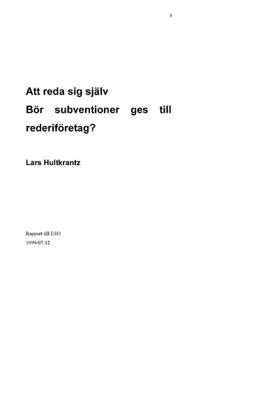 Omslaget till Ds 1999:47