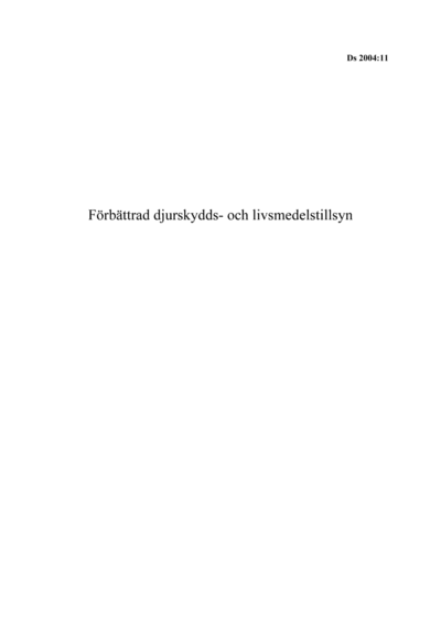 Omslaget till Ds 2004:11