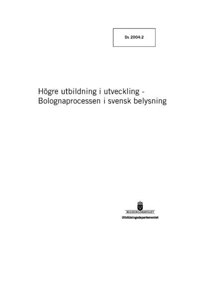 Omslaget till Ds 2004:2