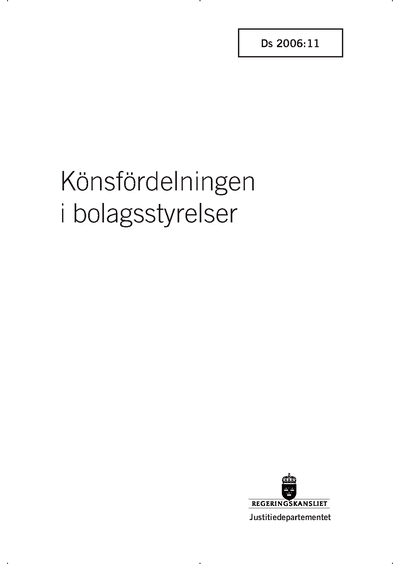 Omslaget till Ds 2006:11