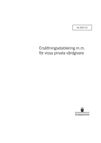 Omslaget till Ds 2007:22
