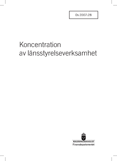 Omslaget till Ds 2007:28