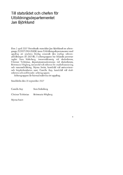 Omslaget till Ds 2007:34