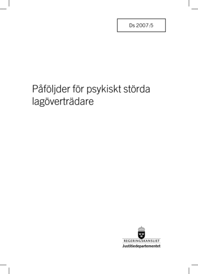 Omslaget till Ds 2007:5