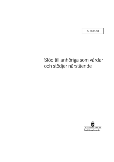 Omslaget till Ds 2008:18