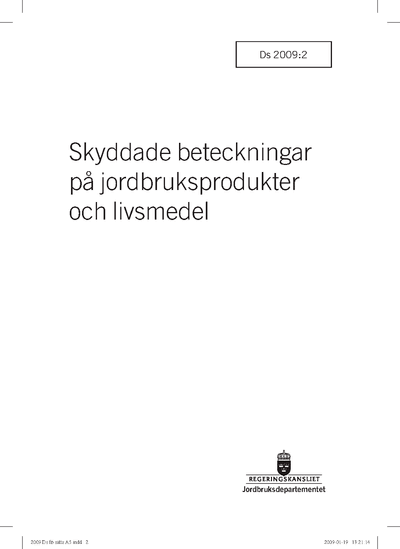 Omslaget till Ds 2009:2