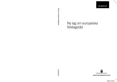 Omslaget till Ds 2010:10