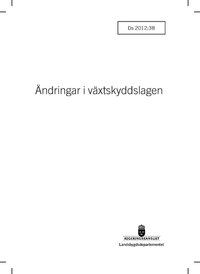 Omslaget till Ds 2012:38