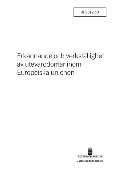 Omslaget till Ds 2012:53