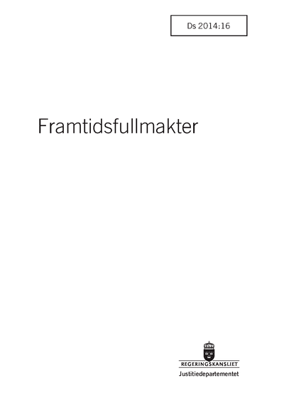 Omslaget till Ds 2014:16