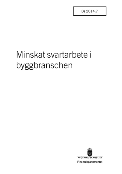 Omslaget till Ds 2014:7