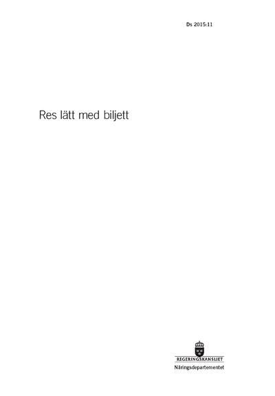 Omslaget till Ds 2015:11