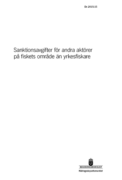 Omslaget till Ds 2015:15