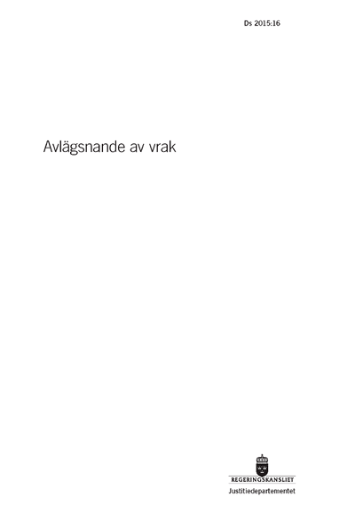 Omslaget till Ds 2015:16