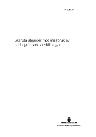 Omslaget till Ds 2015:29