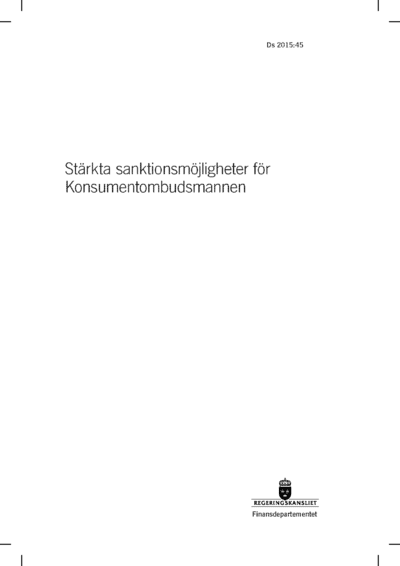 Omslaget till Ds 2015:45