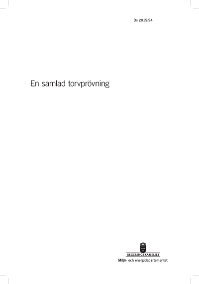 Omslaget till Ds 2015:54