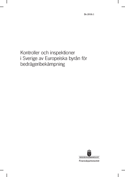 Omslaget till Ds 2016:1