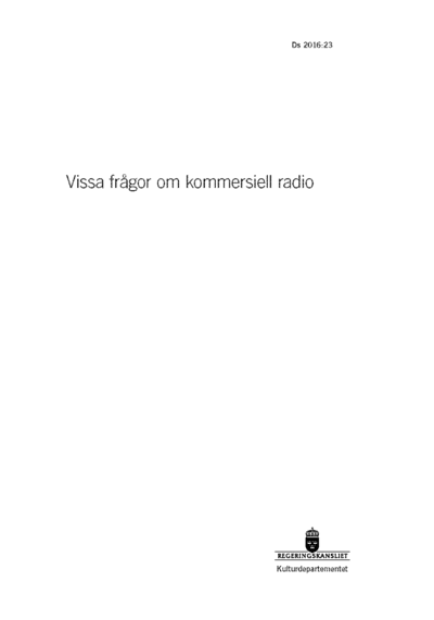 Omslaget till Ds 2016:23