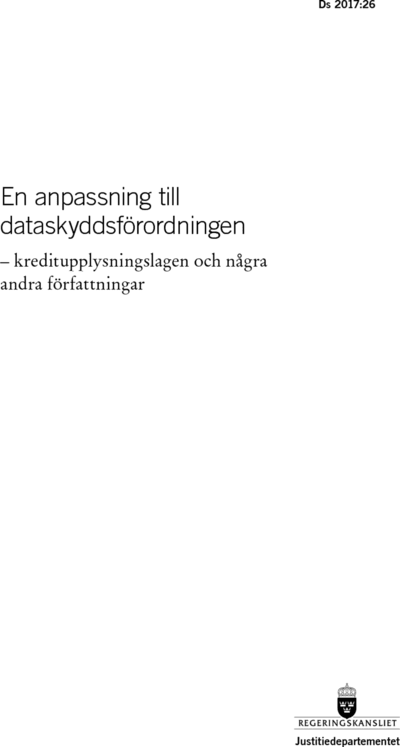 Omslaget till Ds 2017:26