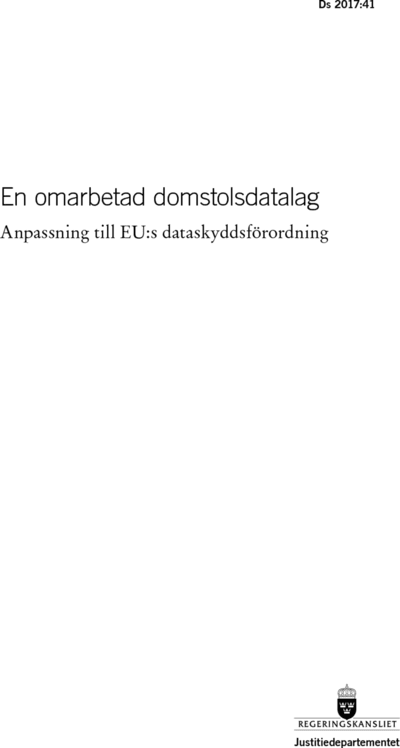 Omslaget till Ds 2017:41