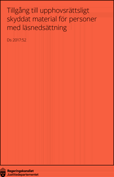 Omslaget till Ds 2017:52