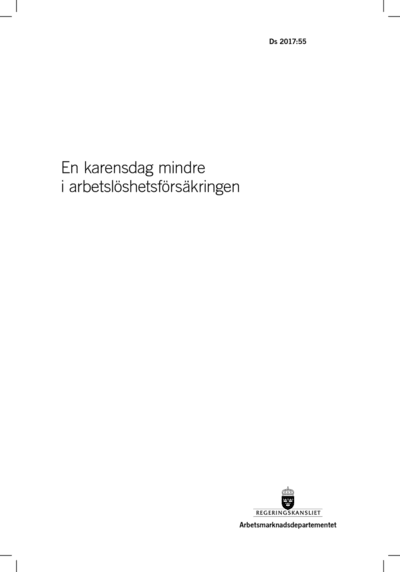 Omslaget till Ds 2017:55