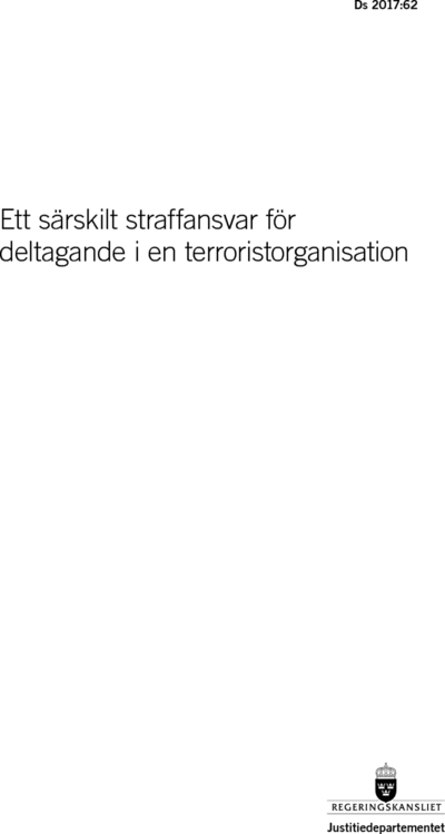 Omslaget till Ds 2017:62