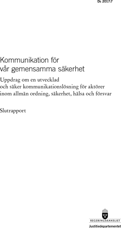Omslaget till Ds 2017:7