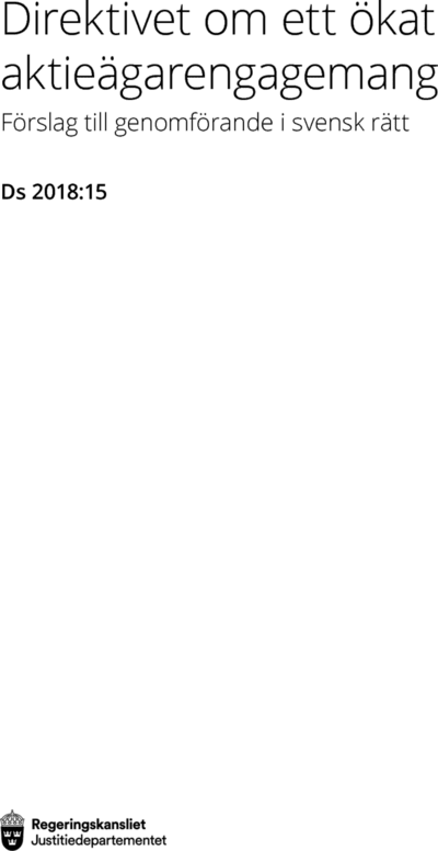 Omslaget till Ds 2018:15