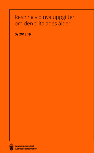 Omslaget till Ds 2018:19