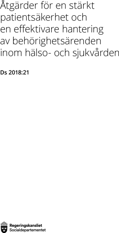 Omslaget till Ds 2018:21