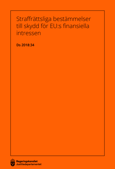 Omslaget till Ds 2018:34
