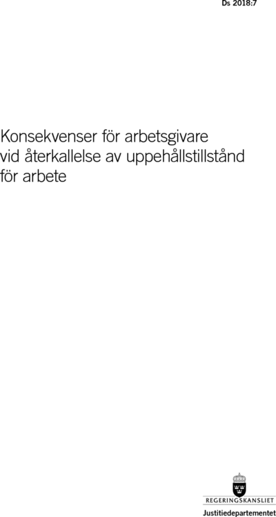 Omslaget till Ds 2018:7