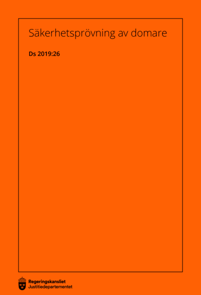 Omslaget till Ds 2019:26