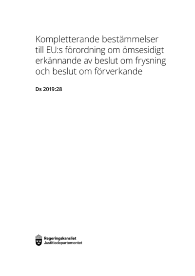 Omslaget till Ds 2019:28