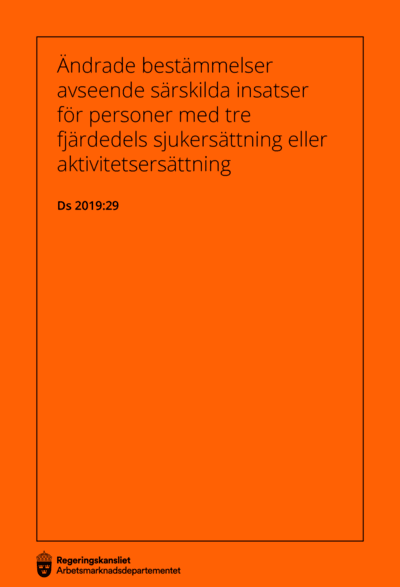 Omslaget till Ds 2019:29