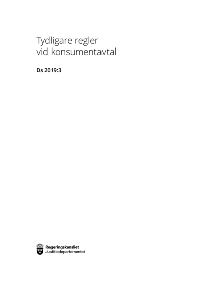 Omslaget till Ds 2019:3