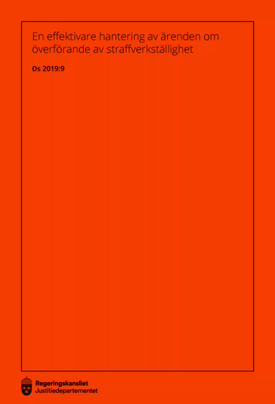 Omslaget till Ds 2019:9