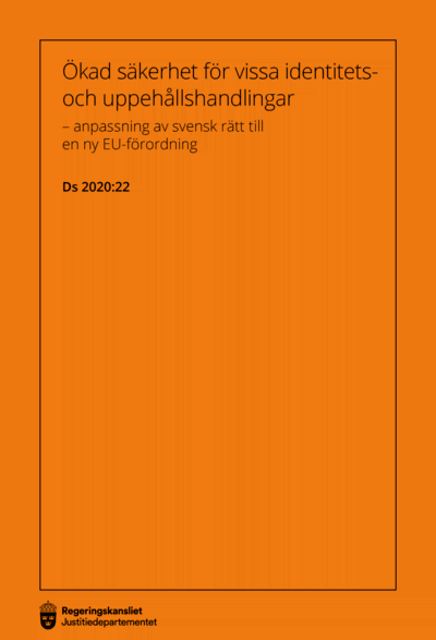 Omslaget till Ds 2020:22