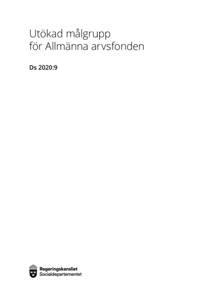 Omslaget till Ds 2020:9