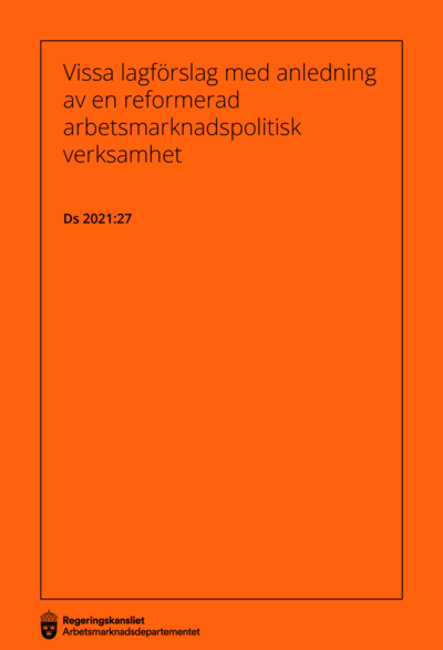 Omslaget till Ds 2021:27